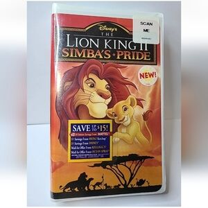 Disney The Lion King II Simba's Pride VHS - Orange/Gold Artwork